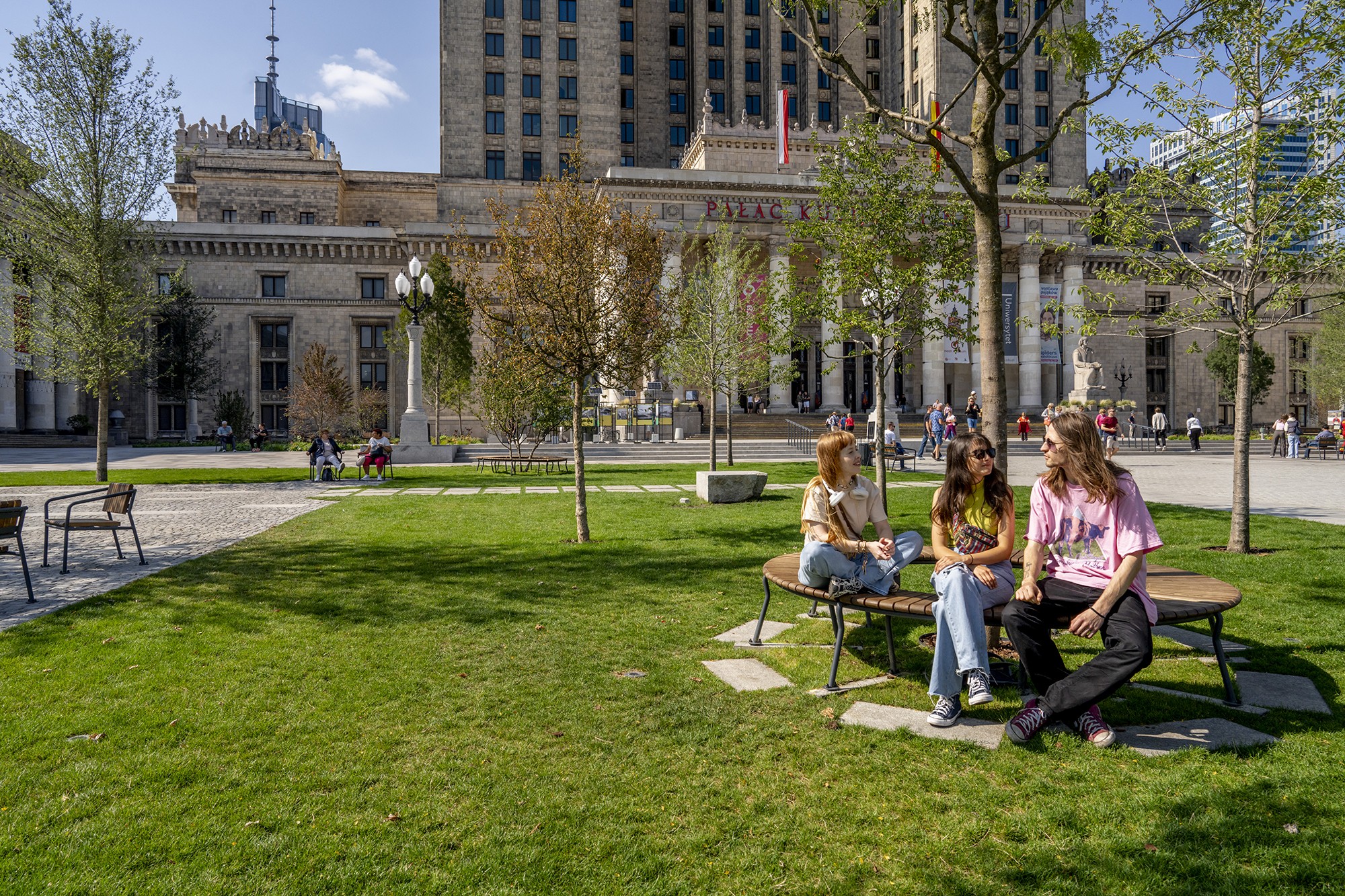 Central Square in front of Palac of Culture and Science